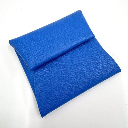 Hermes Bastia Coin Case Chevre Bleu Zanzibar