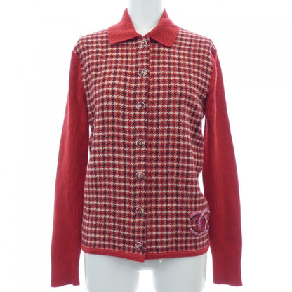 Chanel Cardigan Cashmere Red