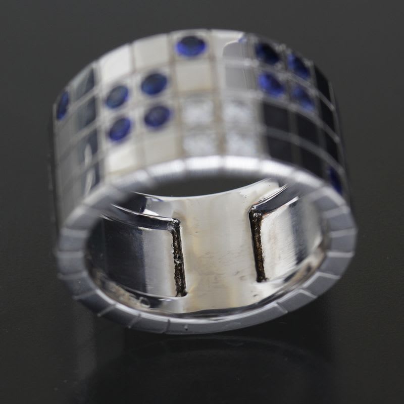 Cartier Payette Diamond Ring No 15.5 18K White Gold Box And Paper E1910