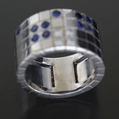 Cartier Payette Diamond Ring No 15.5 18K White Gold Box And Paper E1910