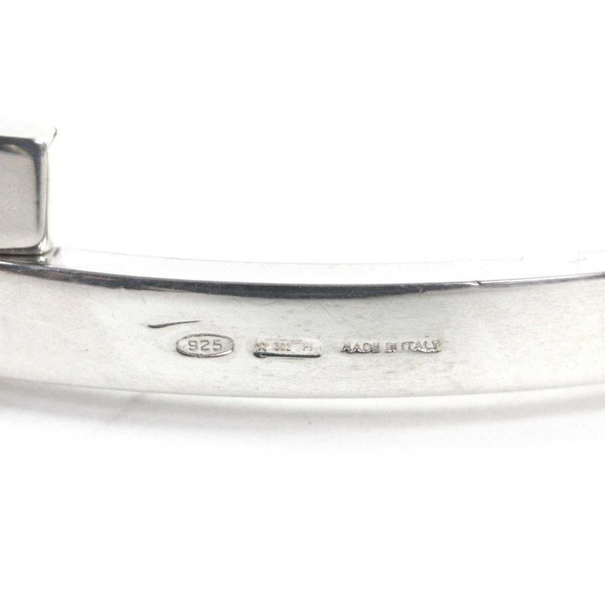 Gucci Vintage Bar Link Bangle Bracelet Silver Weight — view 5