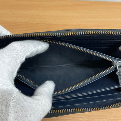 Prada 2ml317 Saffiano Round Zipper Long Wallet A25-1543