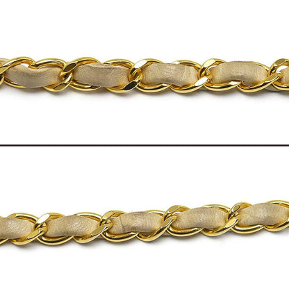 Chanel Matelasse Chain Shoulder Bag Diana Flap 22 Beige