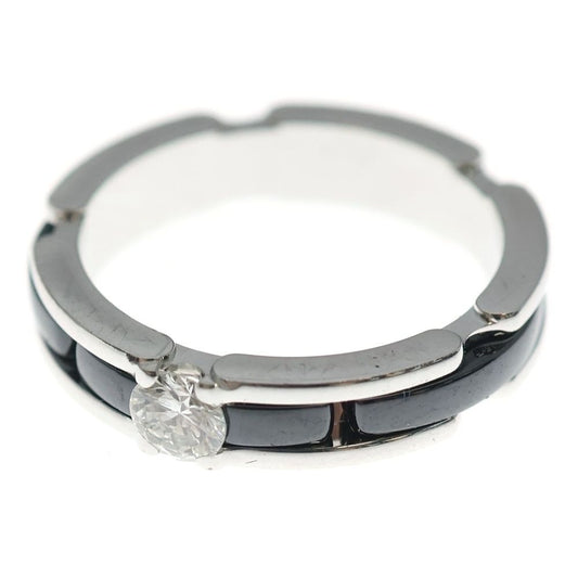 Chanel Ultra Ring Black Ceramic Silver 51