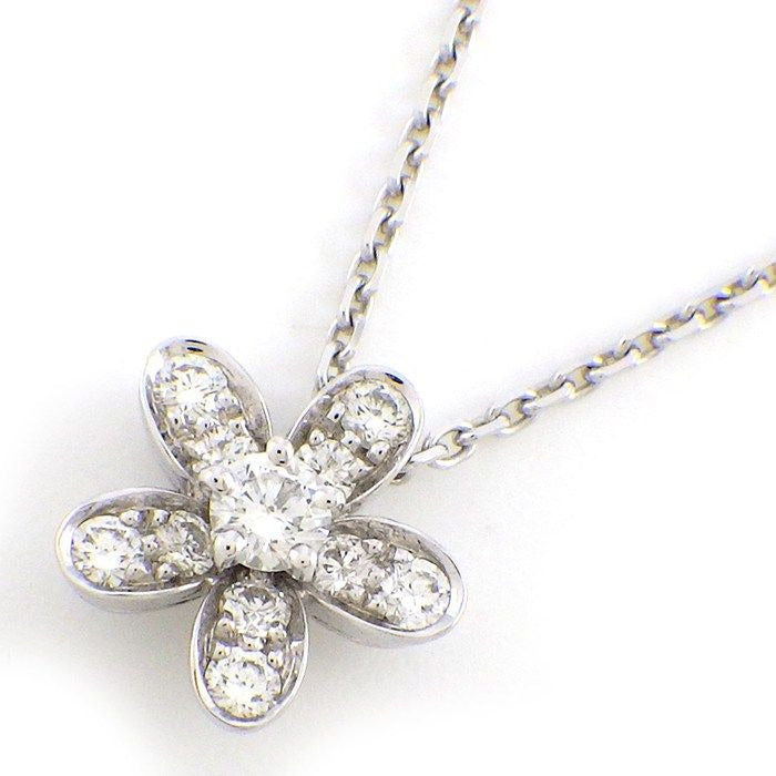 Van Cleef & Arpels Necklace Socrates Flower Motif Pave
