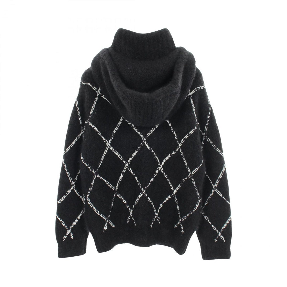 Chanel CC Logo Cashmere Silk Hoodie — view 2