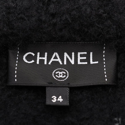 Chanel CC Logo Cashmere Silk Hoodie — view 3