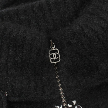 Chanel CC Logo Cashmere Silk Hoodie — view 7