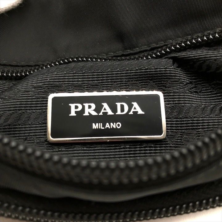 Prada Waist Pouch Nylon Tessuto Black