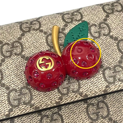 Gucci Chain Shoulder Bag 481292 GG Supreme *stone Removed