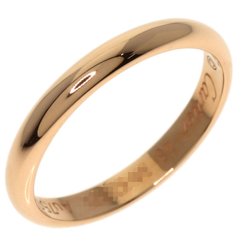 Cartier Classic Wedding #48 Ring - 18K Pink Gold Ladies