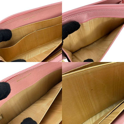 Chanel Round Zipper Long Wallet Caviar Skin 9th Coco Mark Long Wallet Leather