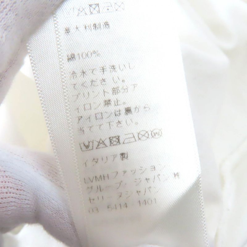 Celine 2x314916g 100% Cotton Logo Print Crew Neck Short Sleeve T-shirt White