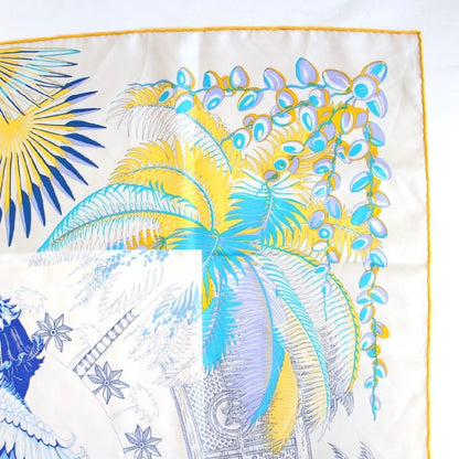 Hermes Carre 90 Scarf the Myth of the Phoenix Silk Beige
