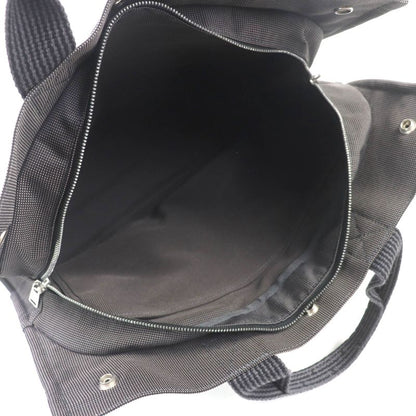 Hermes Yale Line MM Silver Hardware Serie Button Canvas Tote Bag Gray Made In