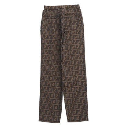 Fendi Vintage Pants Size 41(i) 27inch Double F Zucca Pattern Tapered Pants