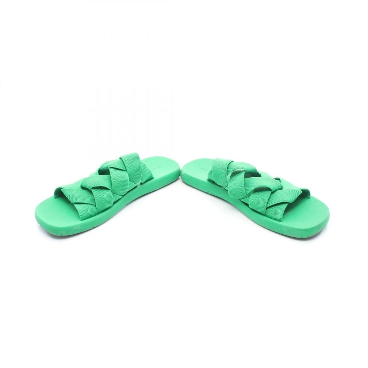 Bottega Veneta Sandals Intrecciato Starfish Green Fabric Rubber — view 3