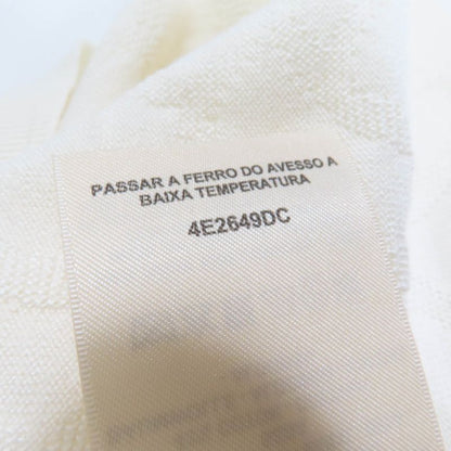 Hermes 24SS 4e2649dc Nausa Silk Cotton Chaine D'ancre Short Sleeve Knit Ivory