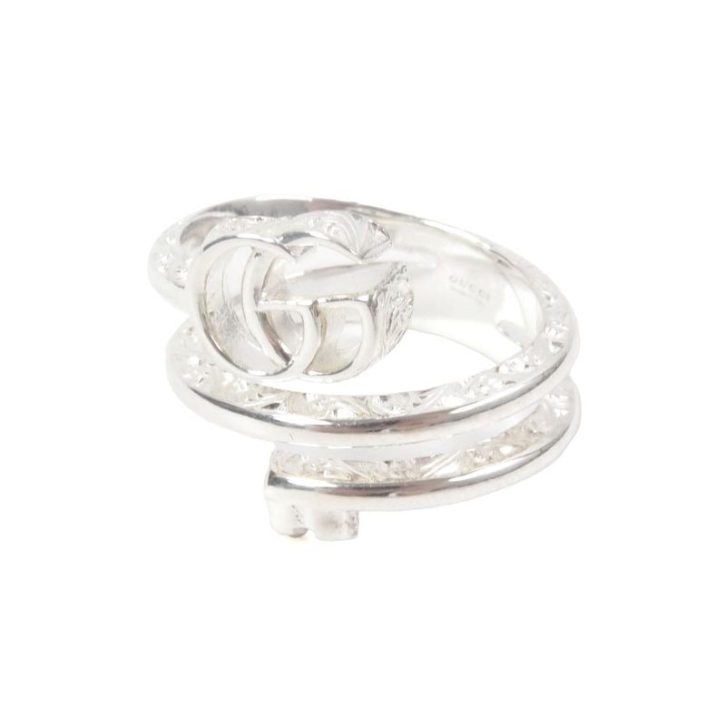 Gucci Double G Key Motif Ring AG 925 Silver 18 Weight