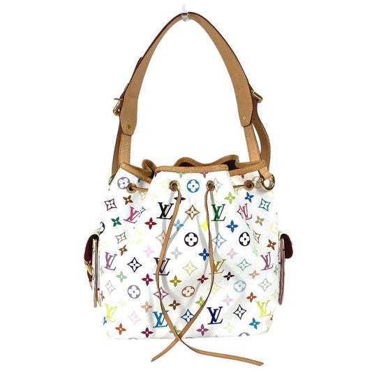 Louis Vuitton Shoulder Bag Petit Noe Monogram Multicolor Canvas Bronze