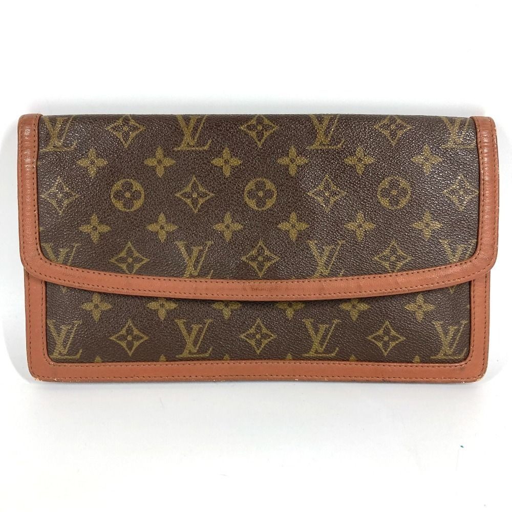 Louis Vuitton Clutch Pochette Dam GM Monogram Canvas Brown