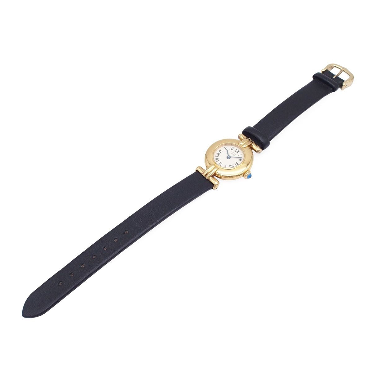 Cartier Must Colisee SM Vermeil Ivory Leather Watch — view 2