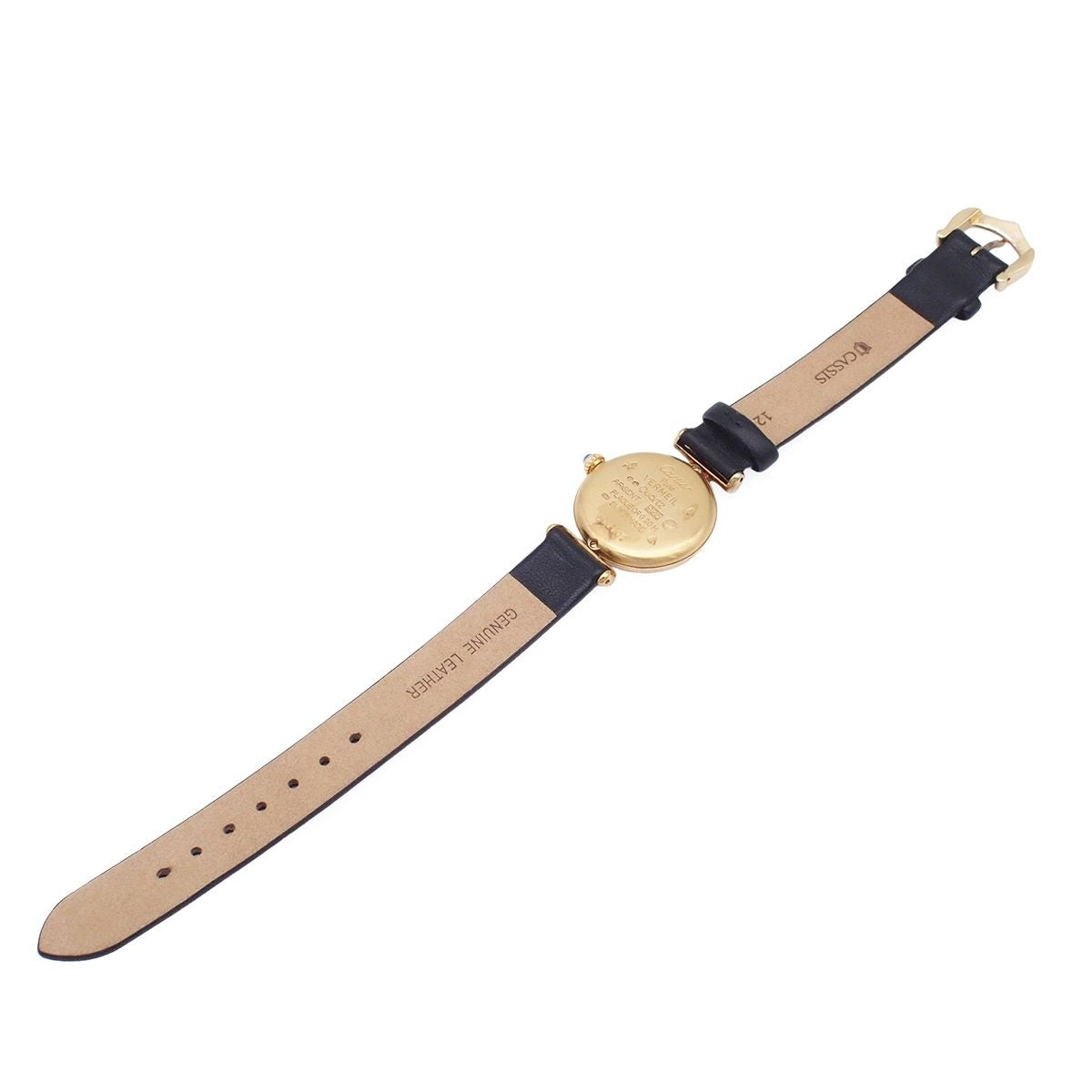 Cartier Must Colisee SM Vermeil Ivory Leather Watch — view 3