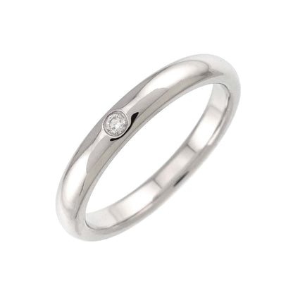 Tiffany & Co Stacking Band Ring Diamond Pt Platinum