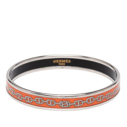 Hermes Emile Chaine D'ancre Motif Silver Orange Metal Ladies Hermes