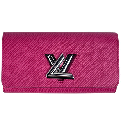 Louis Vuitton Portefeuille Twist Bill Purse Coin Bifold Long Wallet Epi