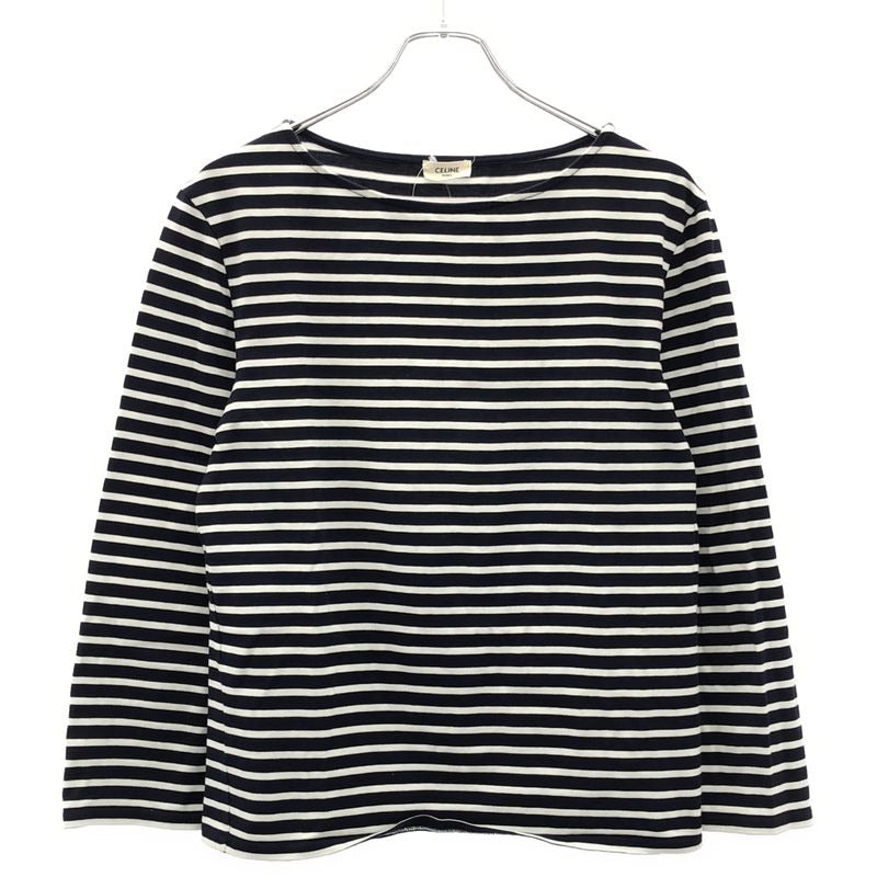 Celine 19 SS Striped Cut and Sewn D Navy White