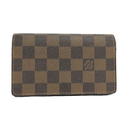 Louis Vuitton Porte Feuille Tresor Fold Wallet With L-shaped Zipper Damier