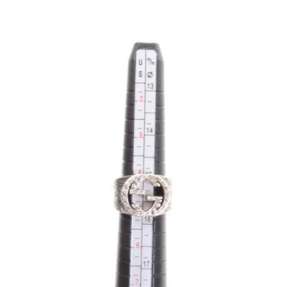 Gucci 455302 Interlocking G Arabesque Ring - Ag925 Silver 9 Size Equivalent To