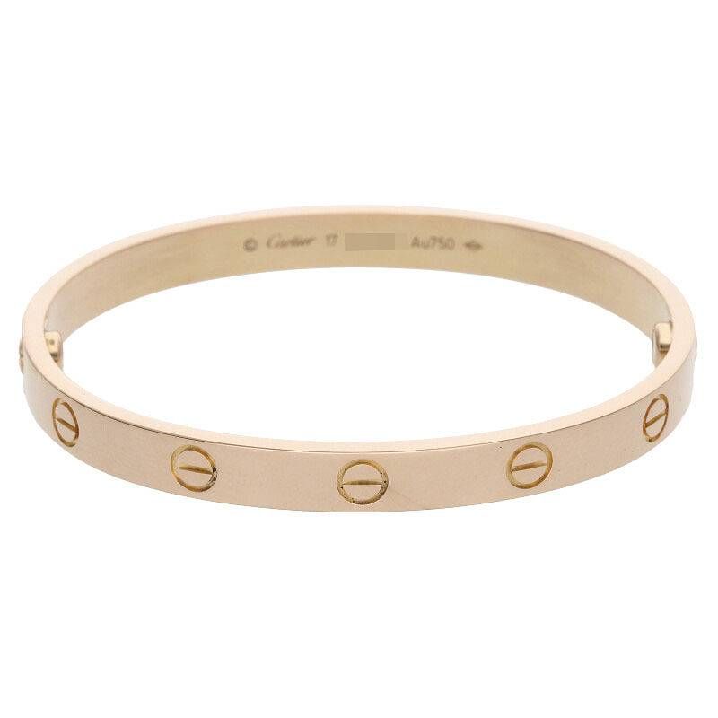 Cartier LOVE Bracelet Love Bracelet New Shape 18K Pink Goldbracelet Men's 17