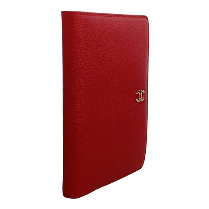 Chanel Wallet Leather Red Gold — view 2