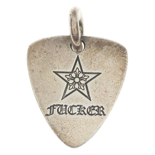 Chrome Hearts Guitar Pick Pendant Top Silver