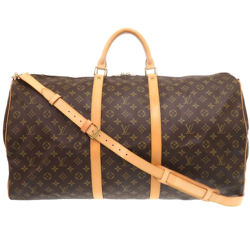 Louis Vuitton Keepall Bandouliere 60 Monogram Boston Bag 0950