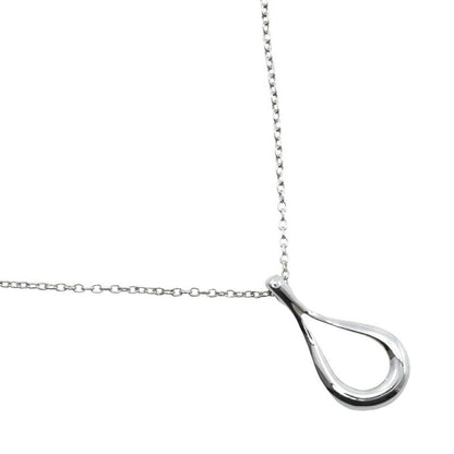 Tiffany & Co Open Teardrop Elsa Peretti 925 Silver Ladies 2.6g Necklace