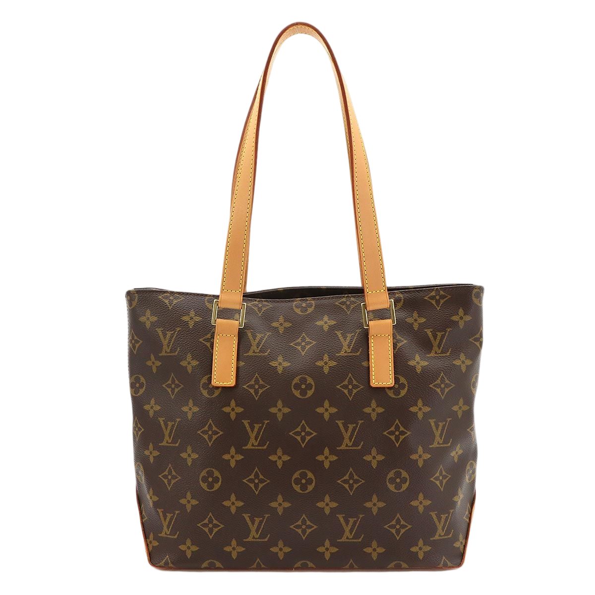 Louis Vuitton Monogram Cabas Piano Tote Brown Gold