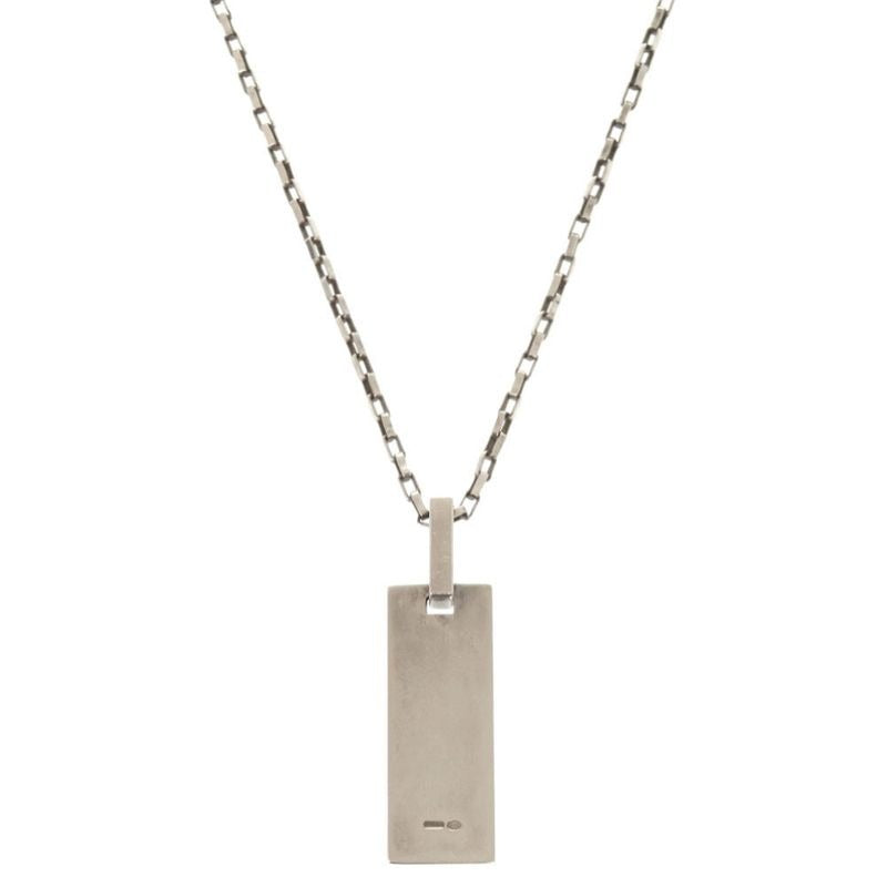 Gucci Logo Plated Silver 925 Necklace Pendant 1514