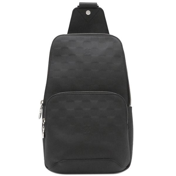 Louis Vuitton Body Bag Avenues Sling Damier Infini Black Silver Hardware