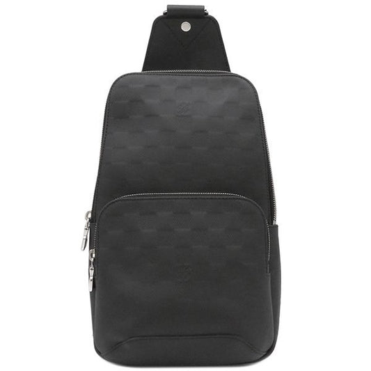 Louis Vuitton Body Bag Avenues Sling Damier Infini Black Silver Hardware
