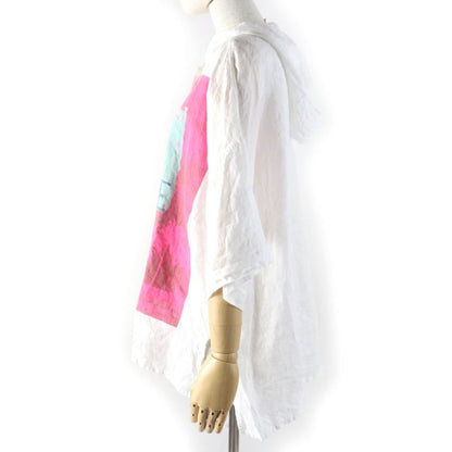 LOEWE×paulas Ibiza LOEWE×paulas Ibiza S616y07x32 100% Linen Palm Print Hooded