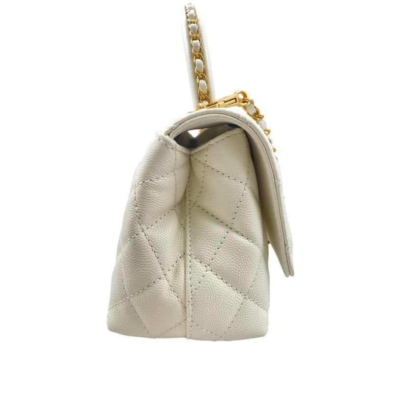 Chanel As2215 Coco Handle XXS Handbag Shoulder Bag Random Plate White with Box