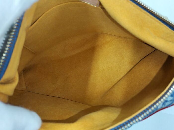 Louis Vuitton Baggy PM Handbag Monogram Denim Blue M95049