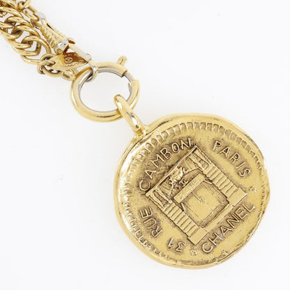 Chanel 31 RUE Cambon Coin Gold Plated Ladies 108.4g Necklace