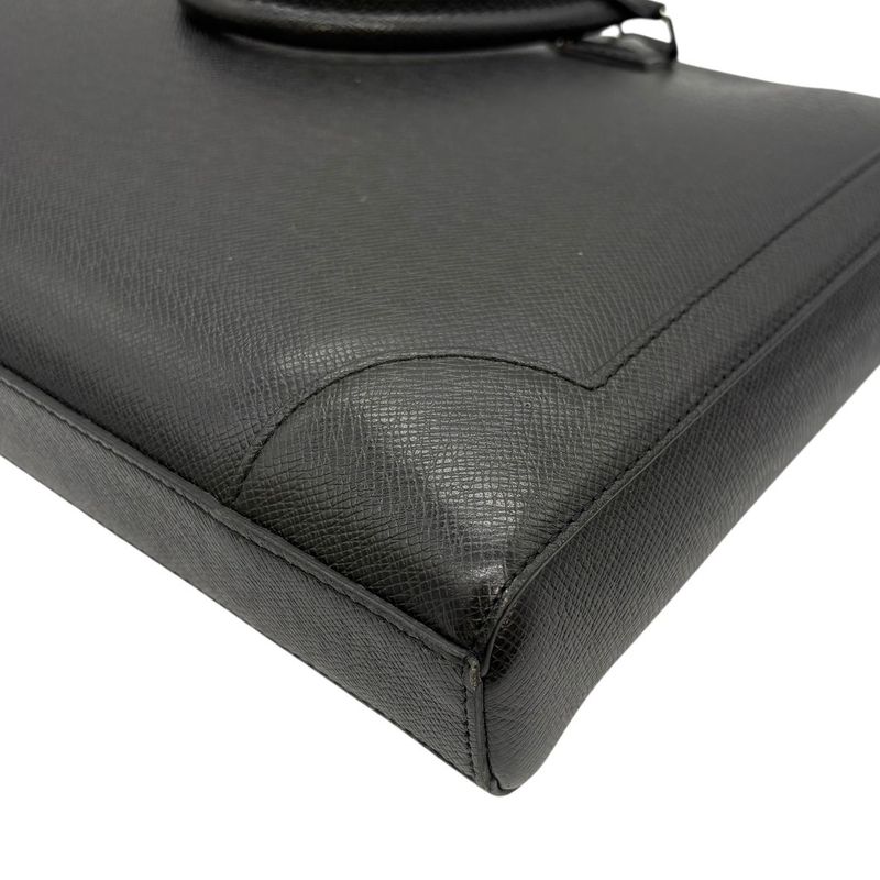 3267 Louis Vuitton Slim Briefcase Taiga M30810 LV Handbag Shoulder Business Bag