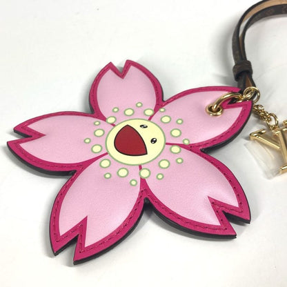 Louis Vuitton Bag Charm Cherry Blossom M02475 Monogram Canvas Brown