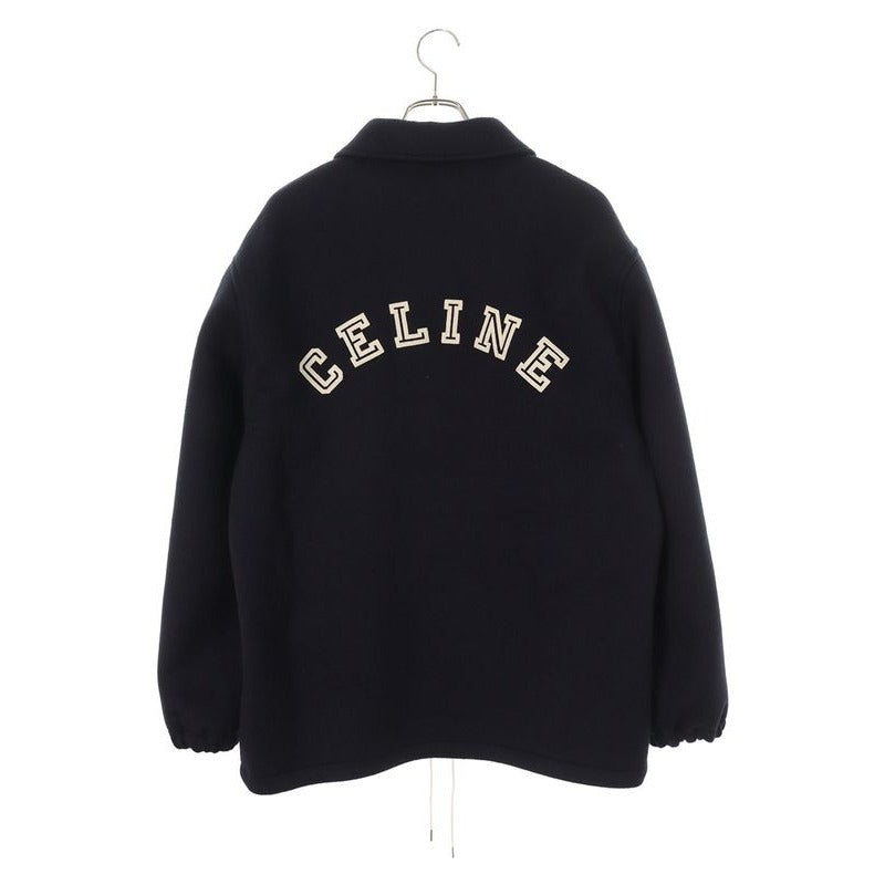 Celine 2 W40 D1025 Lining Check Double Face Logo Patch Jacket Blouson — view 2
