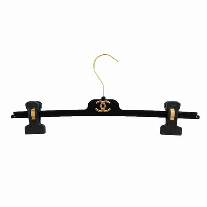 Chanel P41816v30481 Tweed Skirt Coco Mark Button Knee Length Black Size M